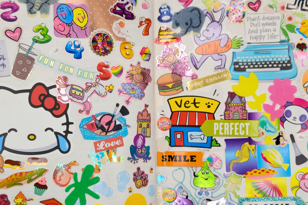 Sticker journal page
